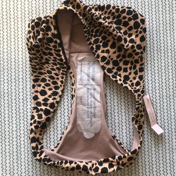NWT Victoria’s Secret Leopard Print Swim Suit Bottoms: Size S - Picture 6 of 6
